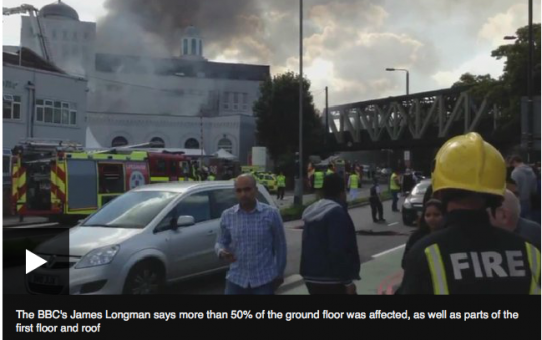 Pożar wielkiego meczetu w Londynie - módlmy się za muzułmanów!!!