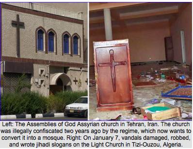 Kościoły w krajach islamu bombardowane, palone, bezczeszczone, a chrześcijanie poniżani i prześladowani