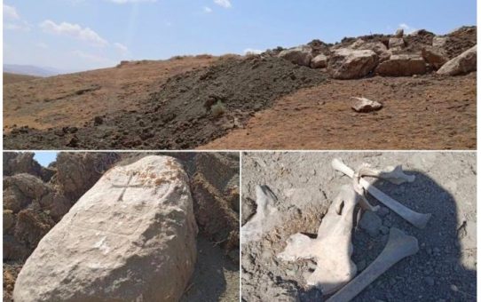 Buldożery zniszczyły ormiański cmentarz